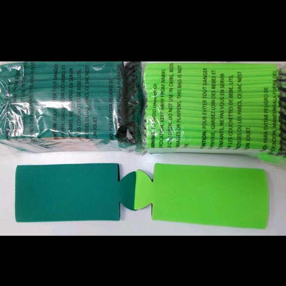 Blank Koozies Lime Green/Green Slim - Picture 1 of 1
